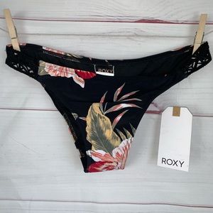 Roxy bikini bottom flower print sz small